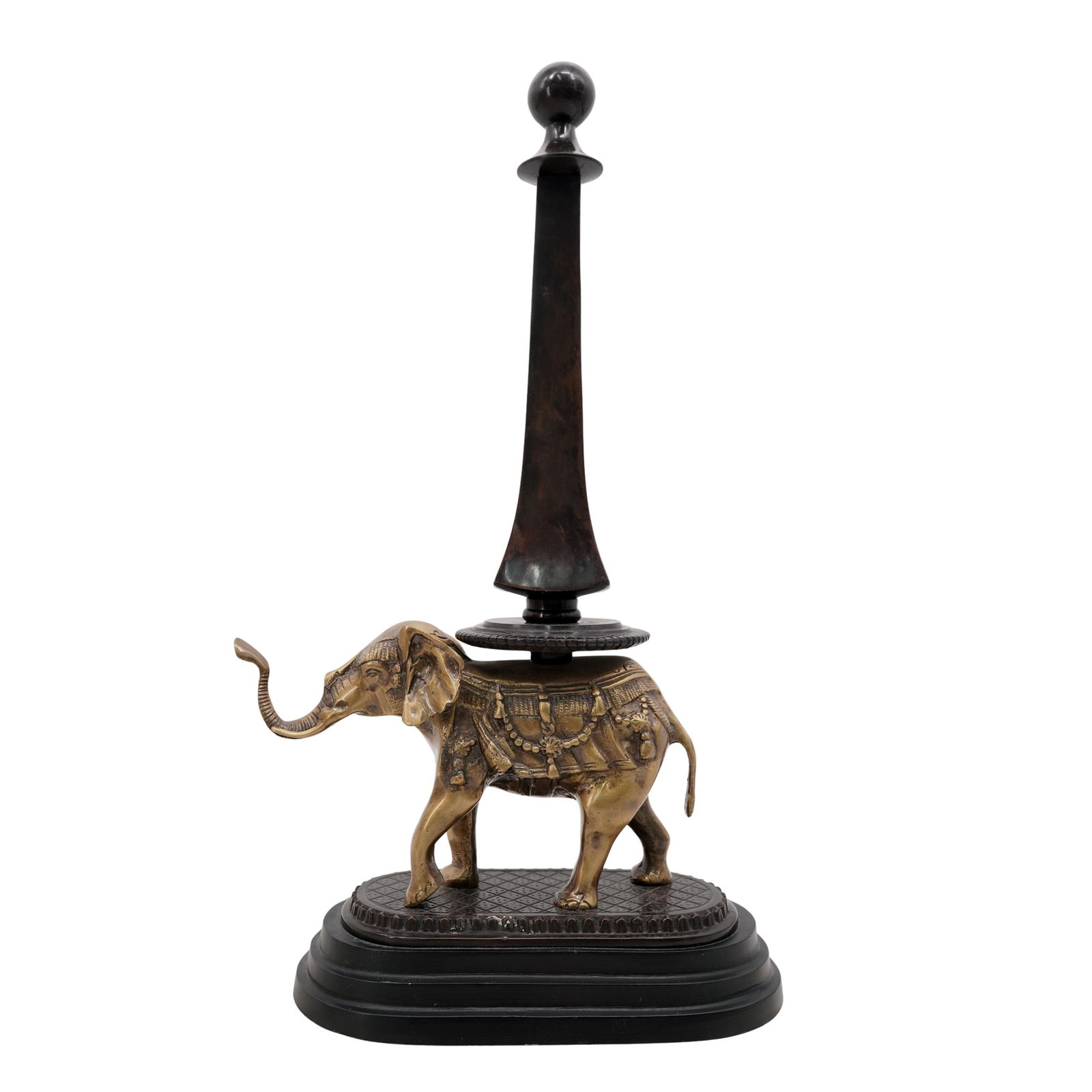 Hollywood Regency Elephant Obelisk Sculpture (1 of 4)