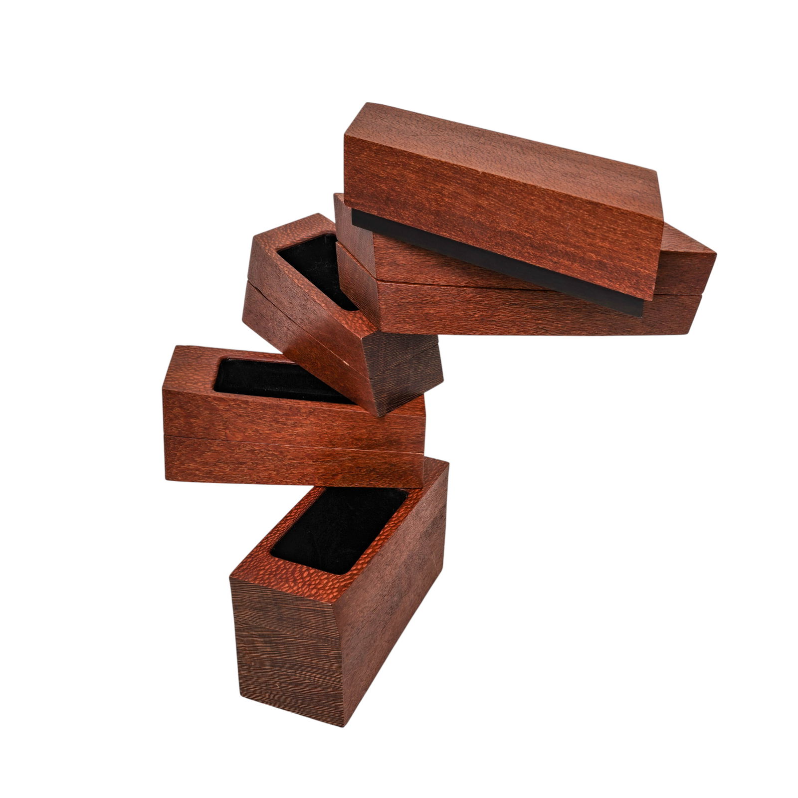 Miki Szabo (1953-2022) "The Twisted Tower Box" Sculpture: Miki Szabo (1953-2022) "The Twisted Tower Box" Sculpture 2005, Australian Large wooden sculpture box, storage container, features a distinctive, spiraling design. Made from Australian Lacewood and