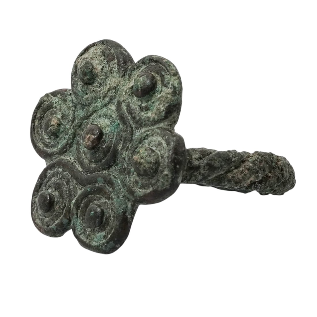 Ancient Amlash Bronze Flower Ring - 3