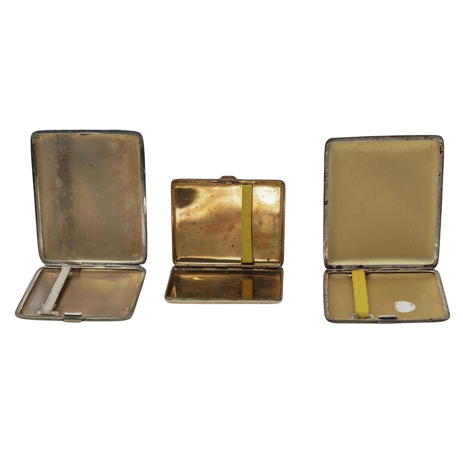 (3 pcs) Antique Shagreen Compacts - 2