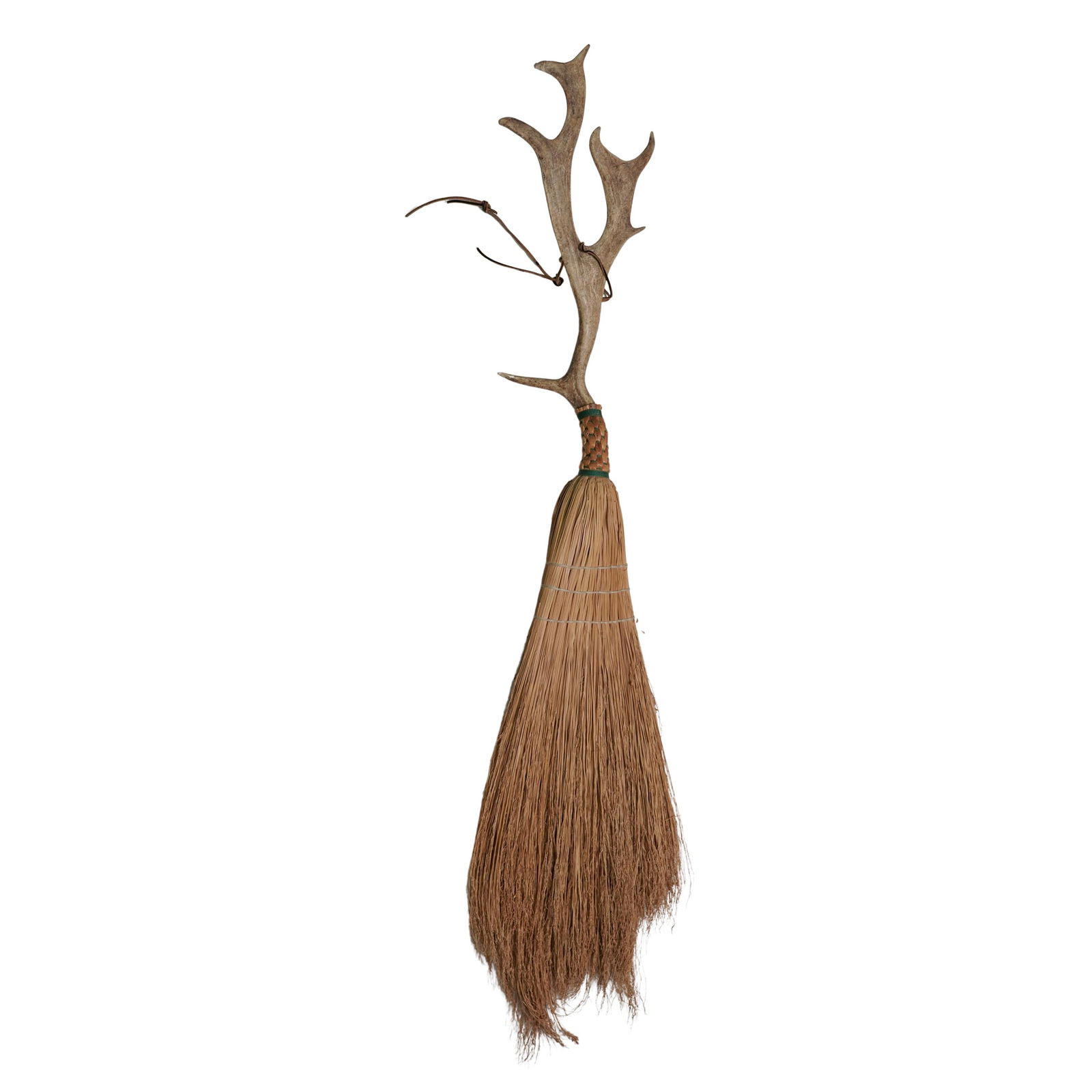 American Folk Art Antler Broom (1 of 4)