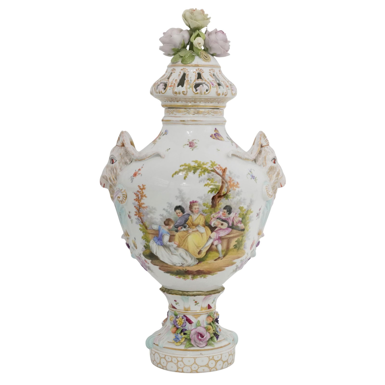 Carl Thieme (German, 1823-1888) Painted Porcelain Urn (1 of 11)