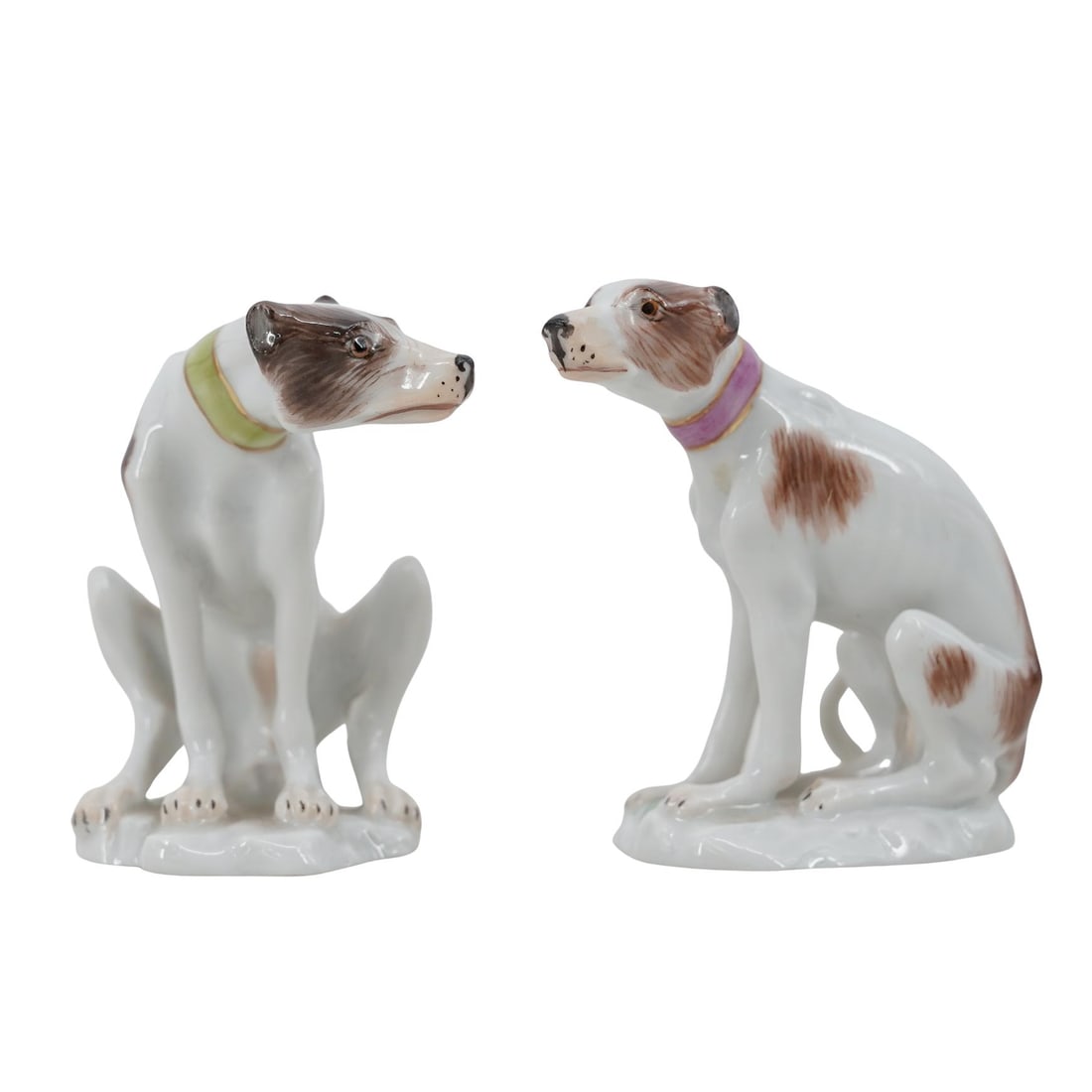 (2pc) Meissen Porcelain Greyhound Figurines (1 of 5)