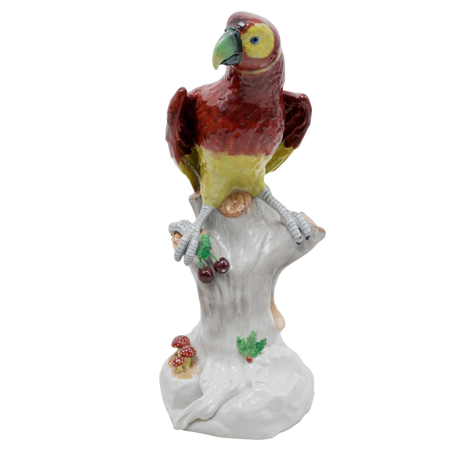 Large Dresden Porcelain Parrot Figurine (1 of 9)
