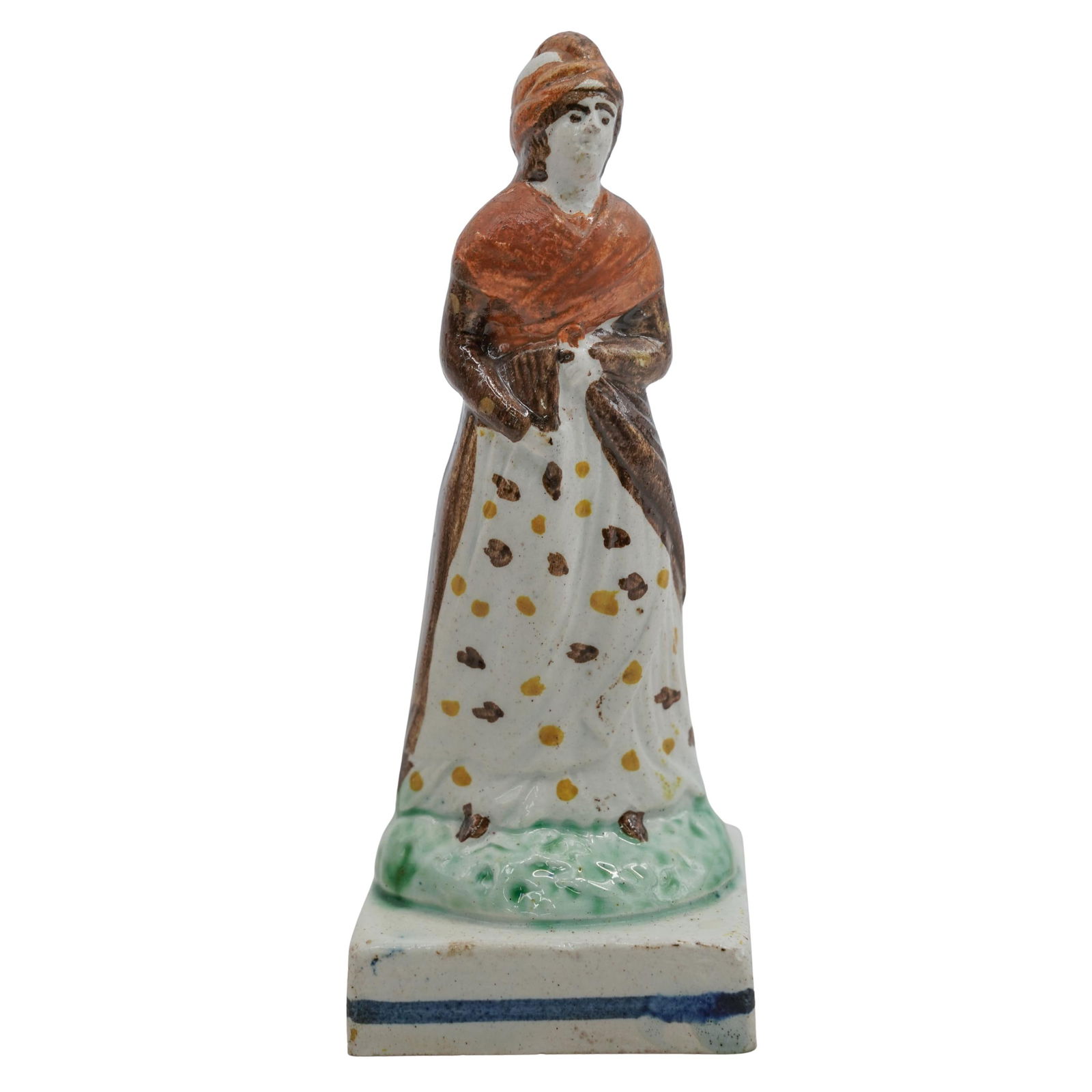 18th Cent. Staffordshire Prattware Pearlware Figurine (1 of 5)