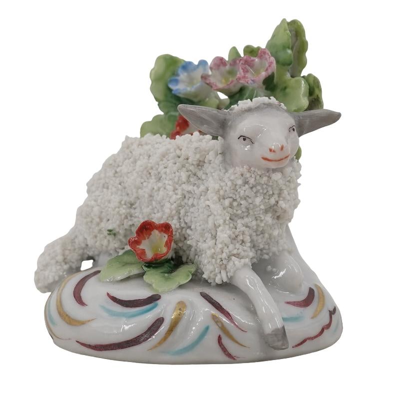 Antique German Porcelain Sheep Figurine (1 of 5)