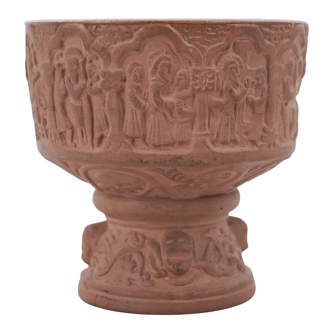 Marianne Starck For MA&S Stoneware Baptismal Font Replica: Marianne Starck For MA&S Stoneware Baptismal Font Replica1960. DanishThe piece is a ceramic replica of the medieval baptismal font found in the Aakirkeby Church on the Danish island of Bornholm. It wa