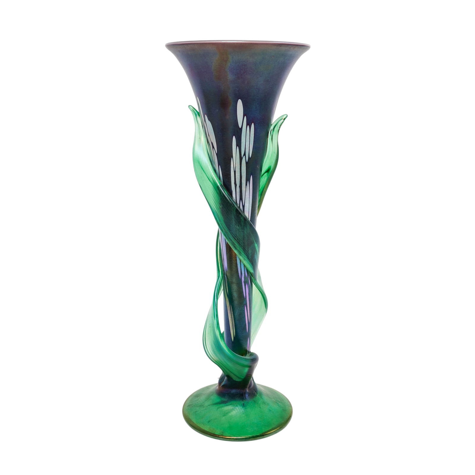 Signed Studio Art Glass Vase (1 of 6)