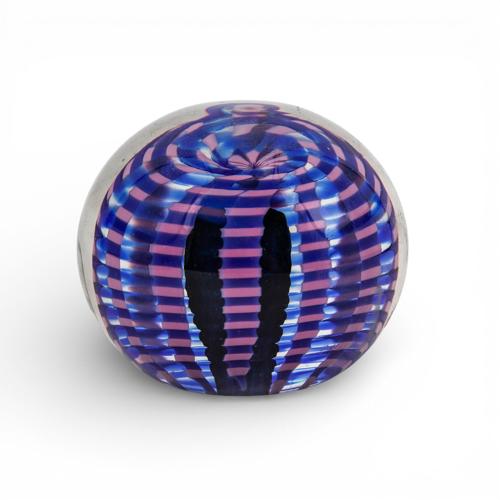 Young & Constantin Glass Paperweight: Young & Constantin Glass Paperweight 1980s-90s, USA American art glass studio Young & Constantin founded by artists Christopher Constantin and Kathleen Young. The piece features their signature,