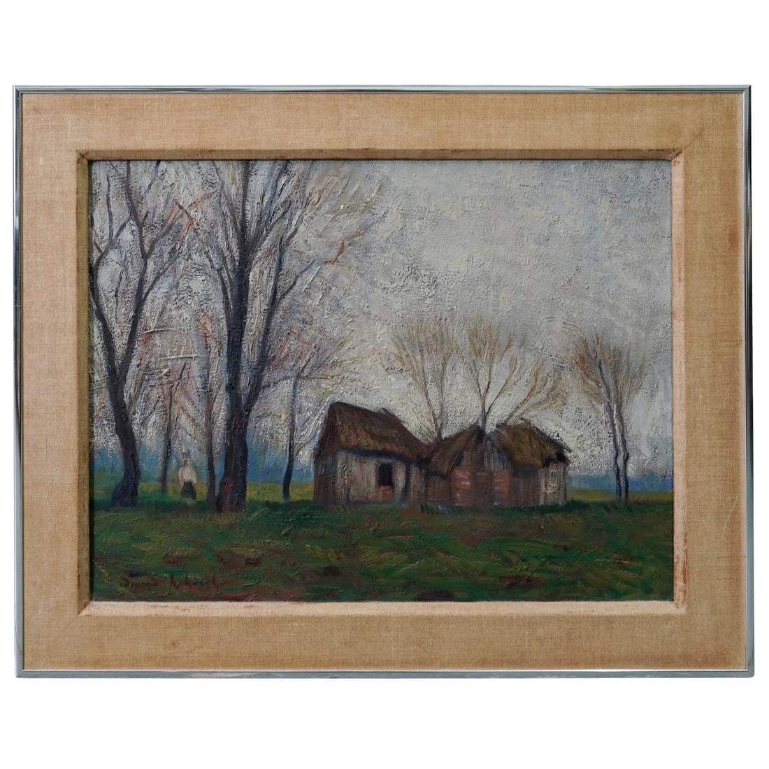 Edward Kokoszko "Opuszczone Zagroda Wiejska" Oil Painting (1 of 6)