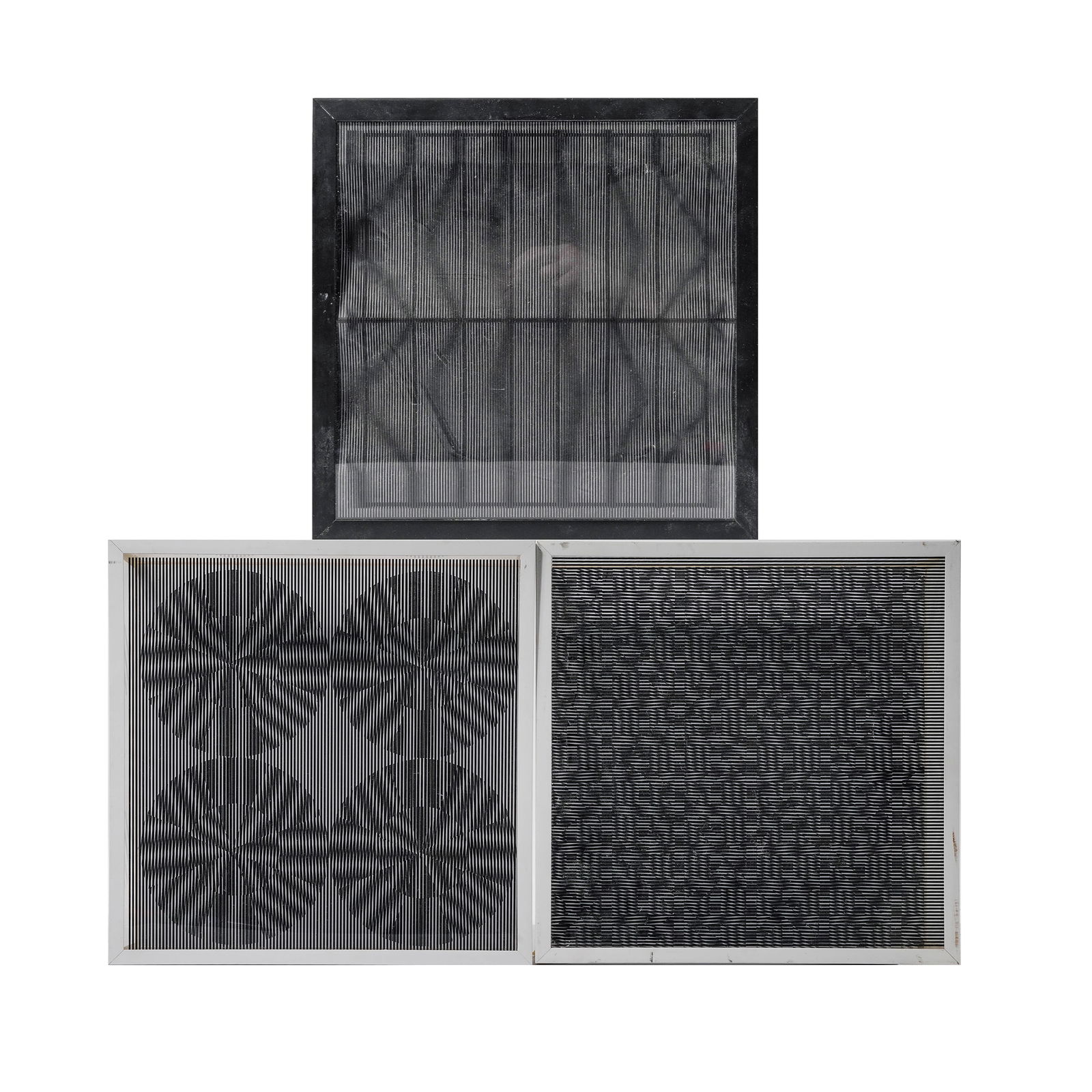 (3 Pc) Ludwig Wilding (German, 1927-2010) Kinetic Wall Art (1 of 8)