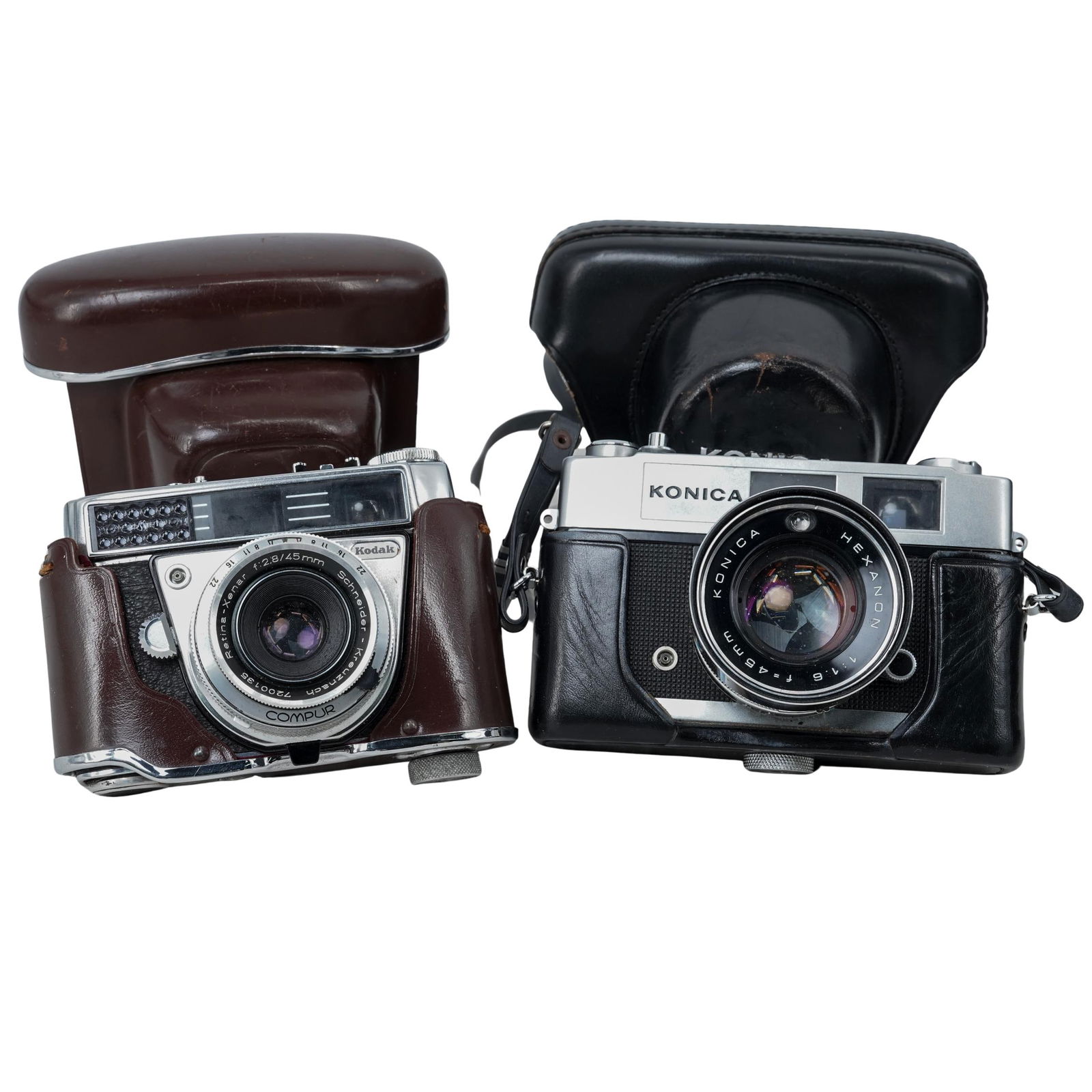 (2 pcs) Vintage Kodak & Konica 35mm Film Cameras (1 of 14)