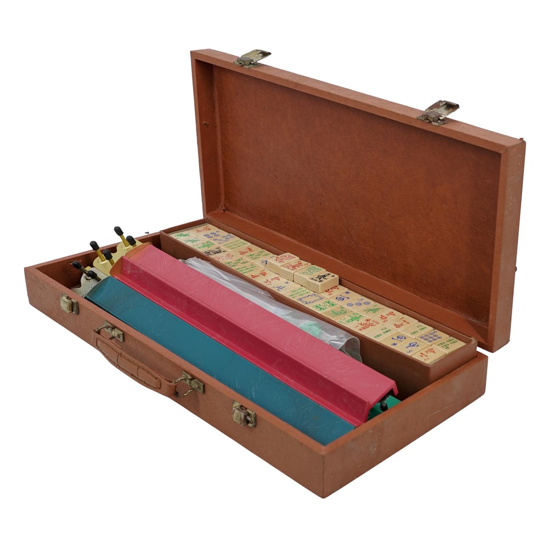 Vintage Mahjong Bakelite & Bamboo Game Set (1 of 7)