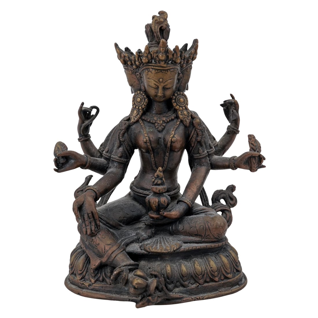 Vasudhara Goddess Bronze Statue (1 of 6)