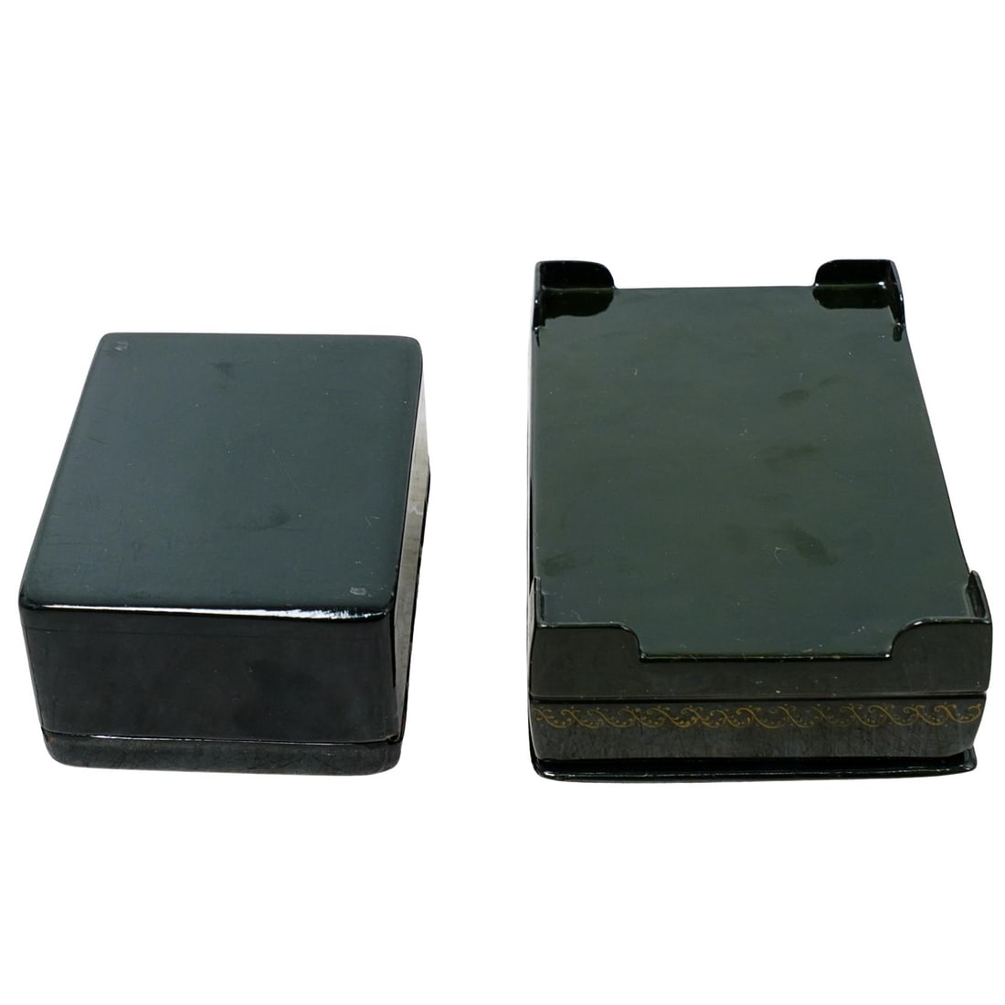 (2 pcs) Russian Lacquer Trinket Boxes - 4