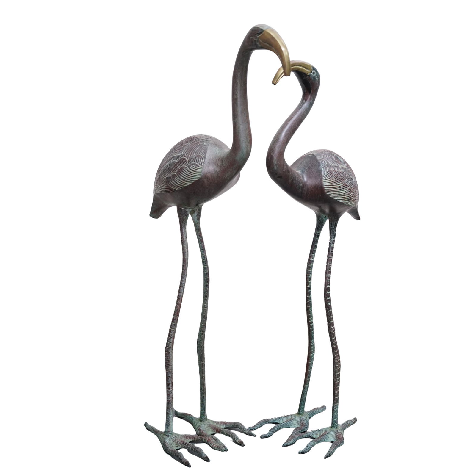Pair of MCM Brass Flamingo Sculptures (1 of 7)