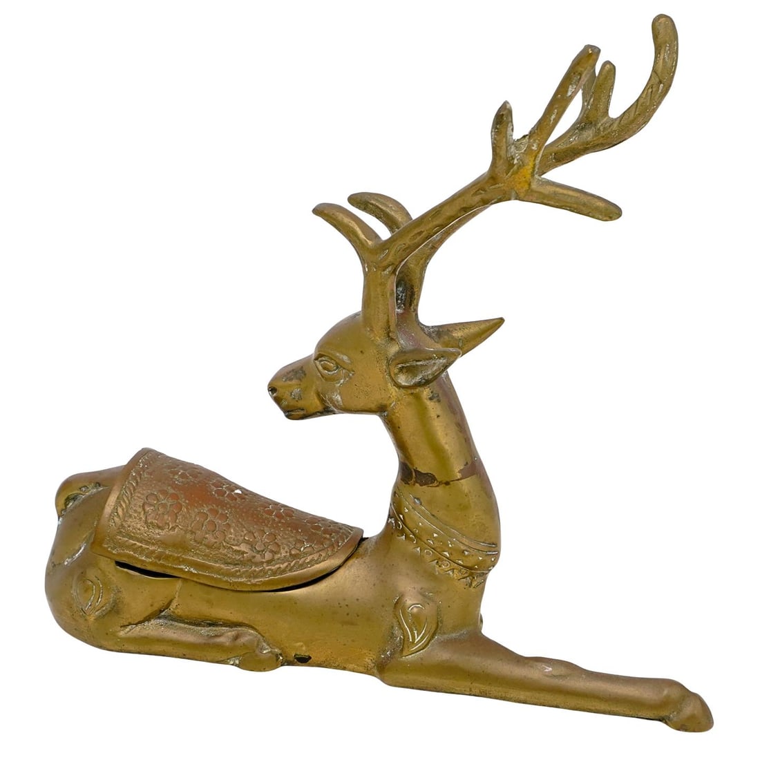 Vintage Brass Reindeer Figurine (1 of 8)