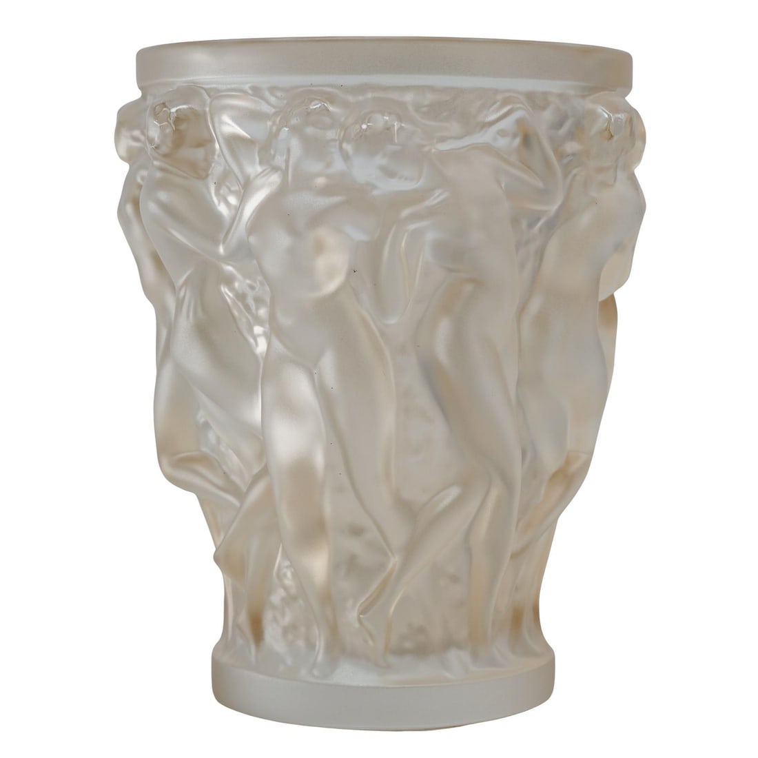 Lalique Bacchantes Gold Luster Crystal Vase (1 of 7)
