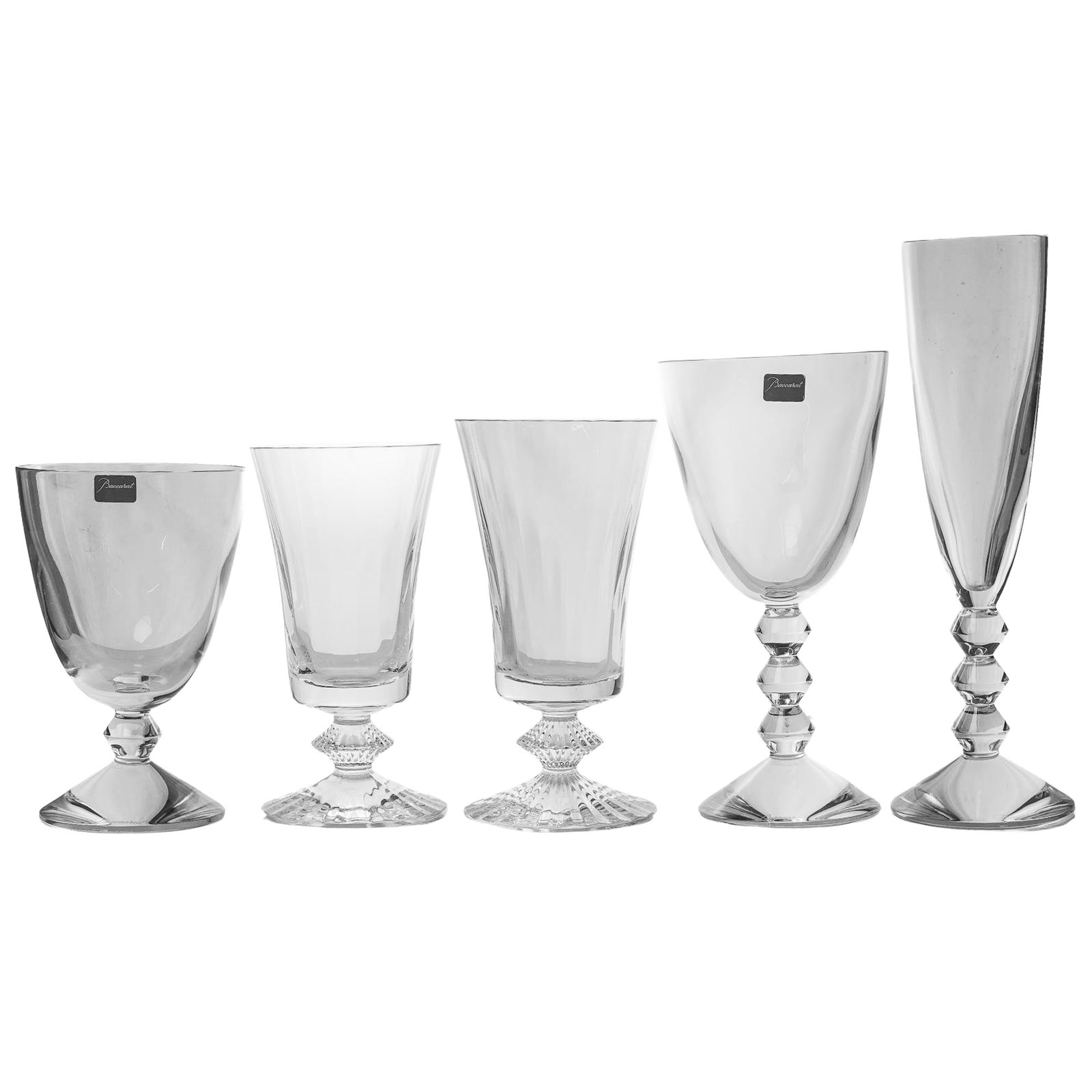 (5pc) Baccarat Crystal Goblet Group (1 of 7)