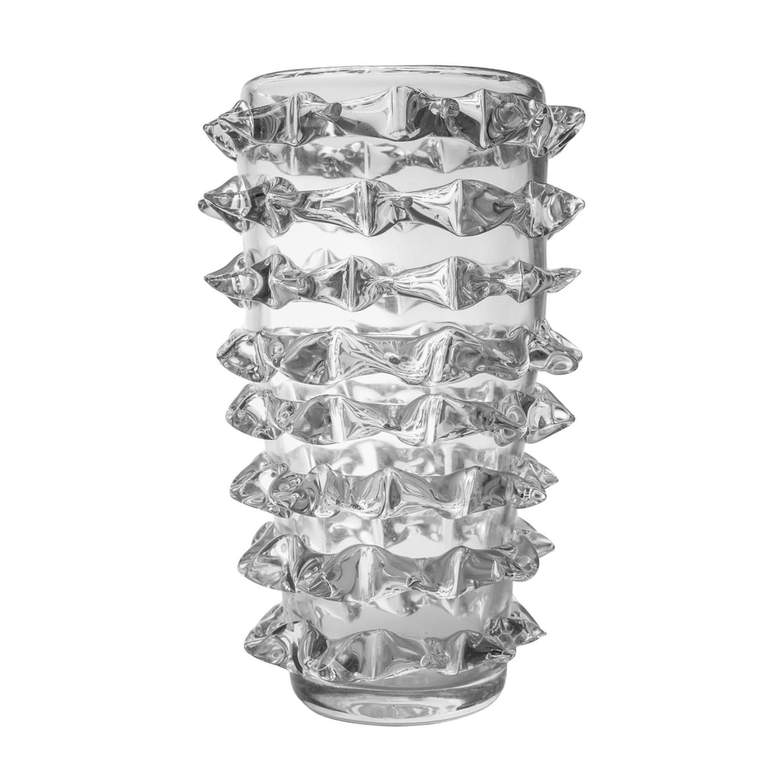Enzo de Gasperi Crystal "Vaso Punte" Glass Vase (1 of 3)