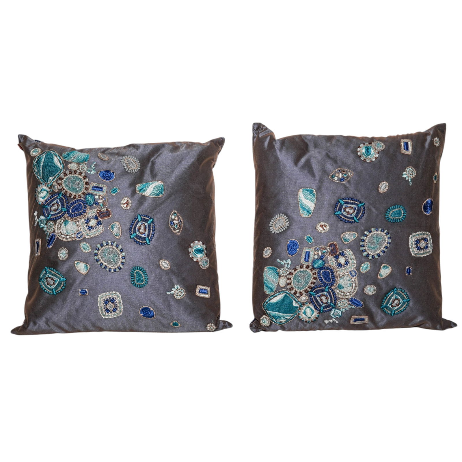 Pair Missoni Home "Pantin" Embroidered Pillows (1 of 4)