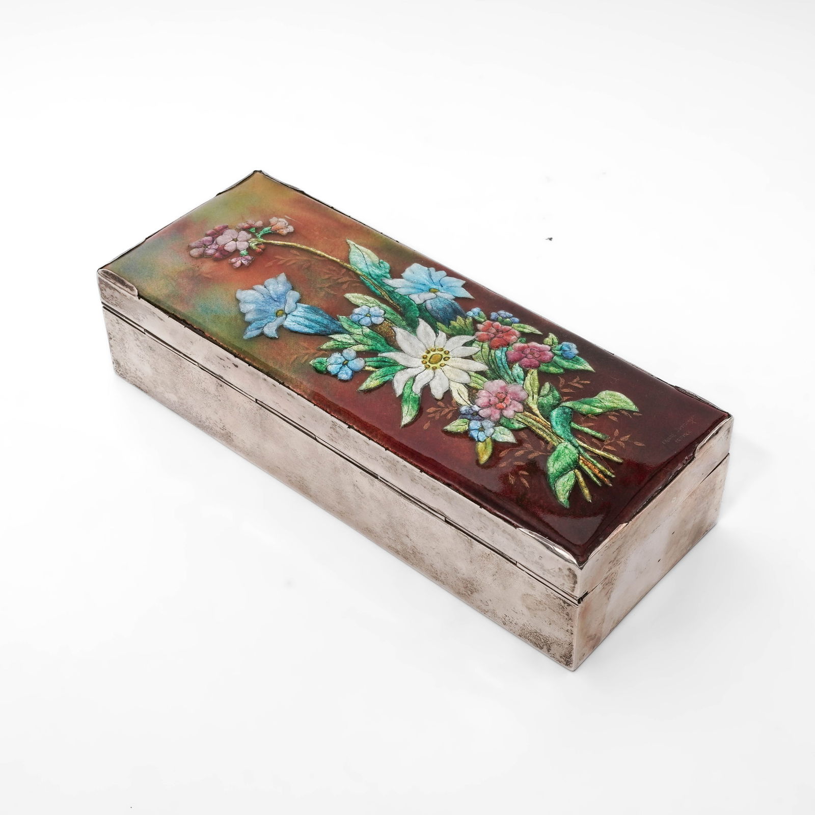 Limoges Camille Faure Enameled Sterling Box (1 of 9)