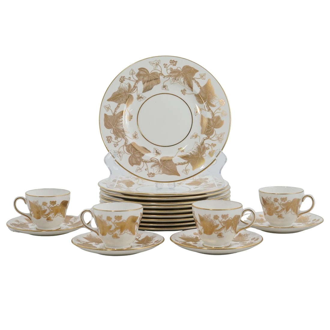 (61 Pc) Raynaud Limoges "Koutani" Porcelain Tableware Set (1 of 9)