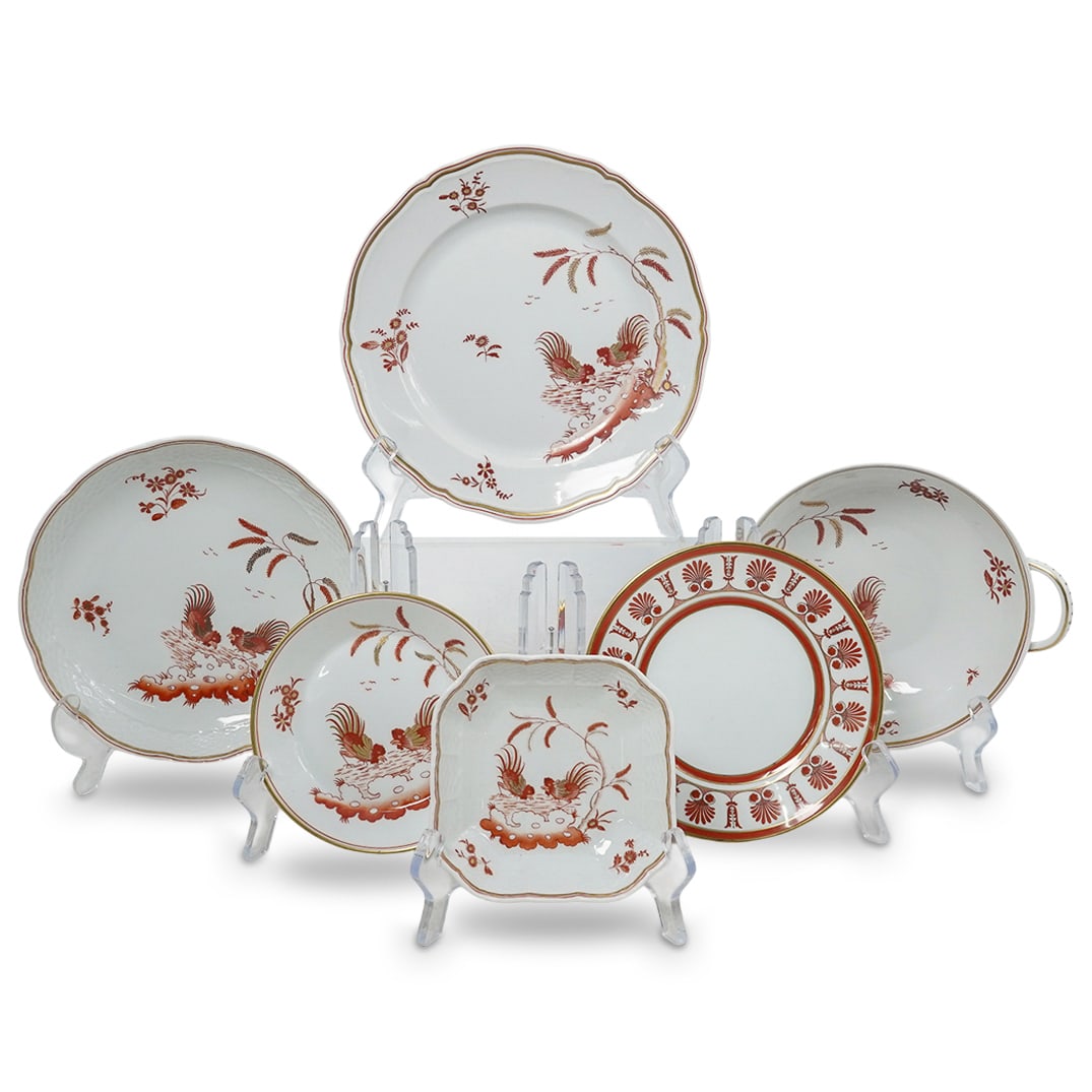 (6 Pc) Richard Ginori "Siena Rust" Porcelain Dinnerware (1 of 7)