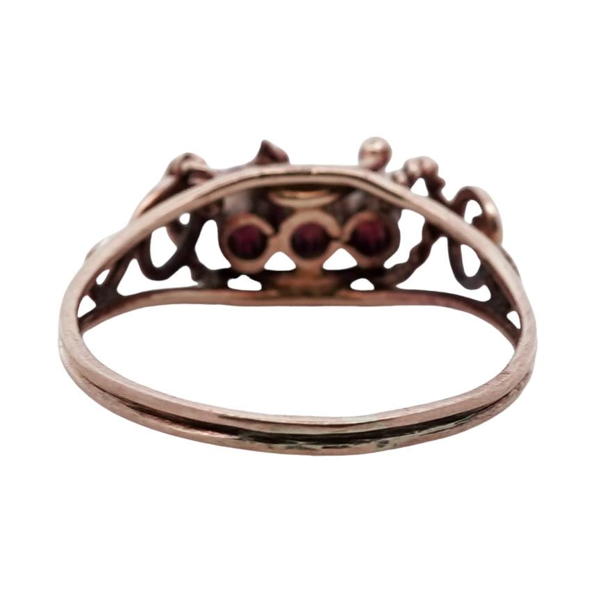 Vintage 18k Gold & Ruby Ring - 4