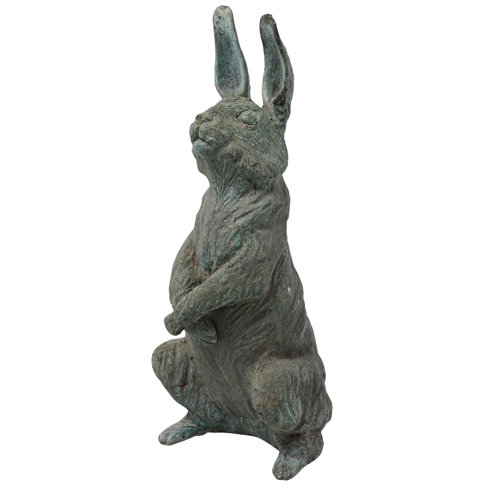 Antique Bronze Rabbit Garden Statue (1 of 6)