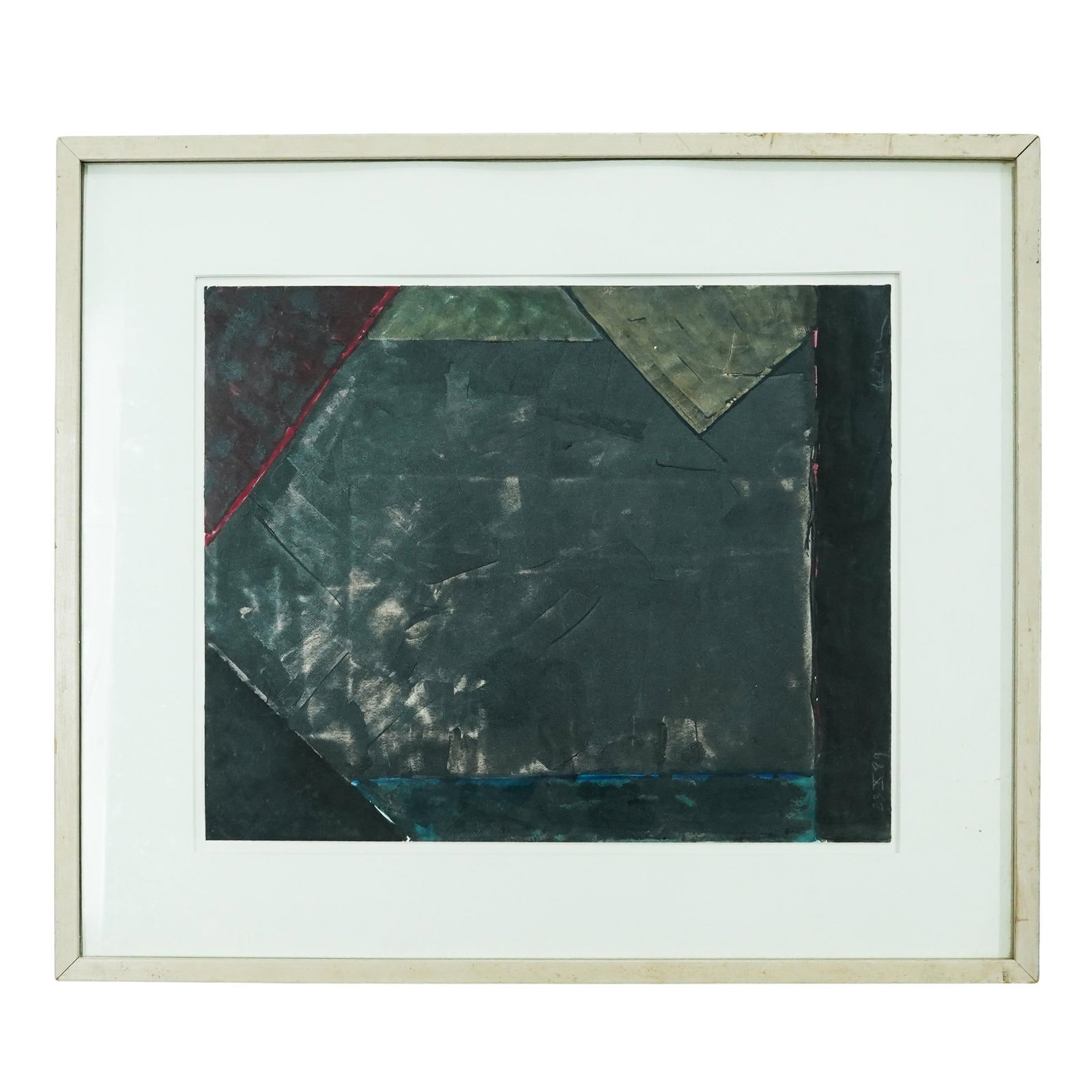 Willem de Looper (Dutch-American, 1932–2009)“Untitled X“ Acrylic On Paper Painting: Willem de Looper (Dutch-American, 1932–2009)“Untitled X“ Acrylic On Paper Painting1989-1990Willem de Looper’s works evolved from lyrical abstraction in the 1960s to more geometrically structur