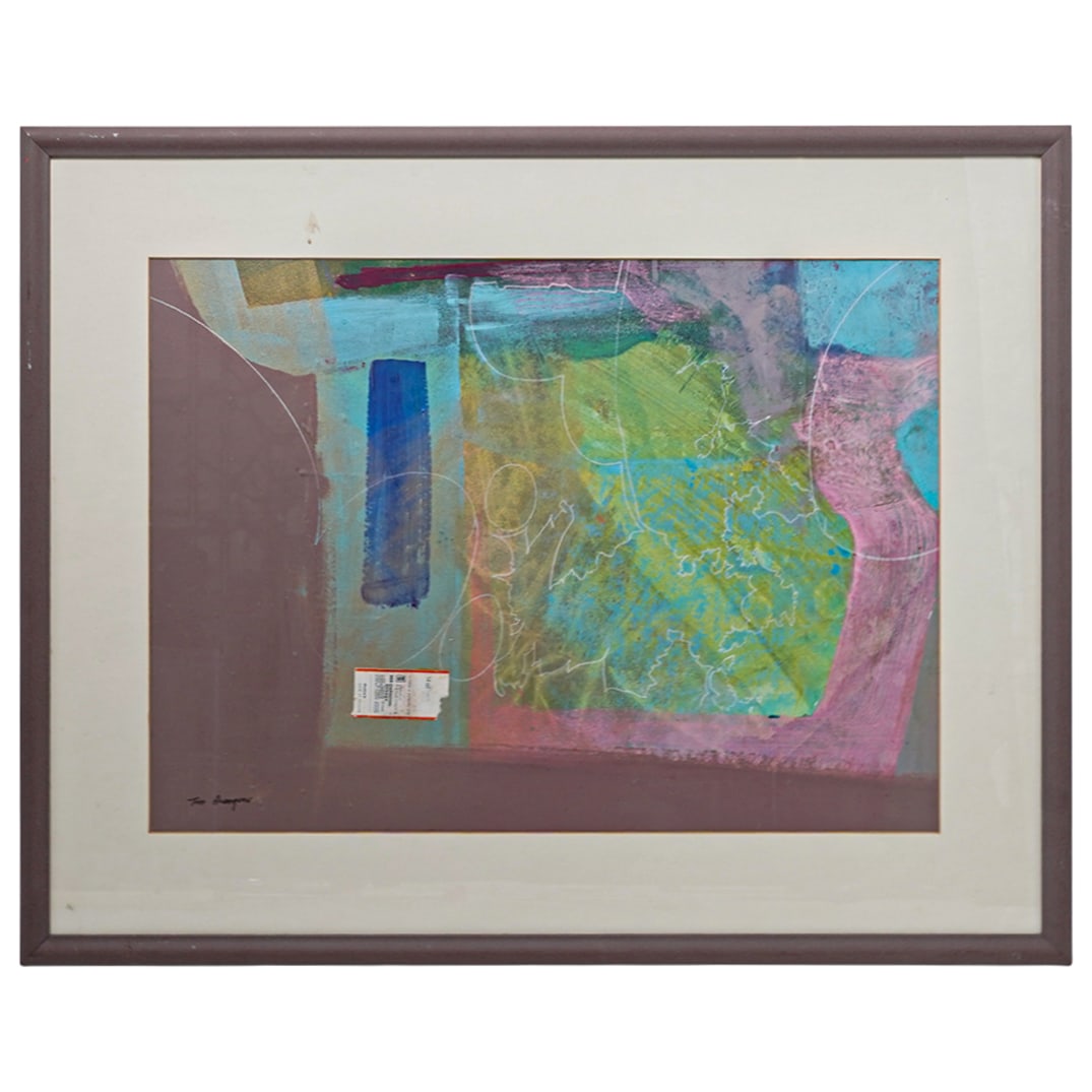 Tom Anderson (American b. 1951) Mixed Media Abstract Painting on Board (1 of 6)