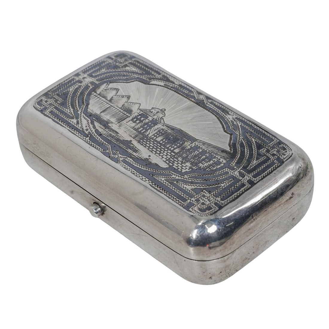 Russian Imperial Era Silver Niello Snuff Box (1 of 10)