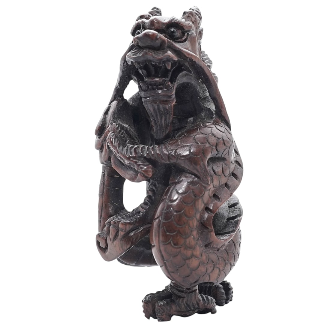 Edo Period Japanese Sea Dragon Netsuke (1 of 4)