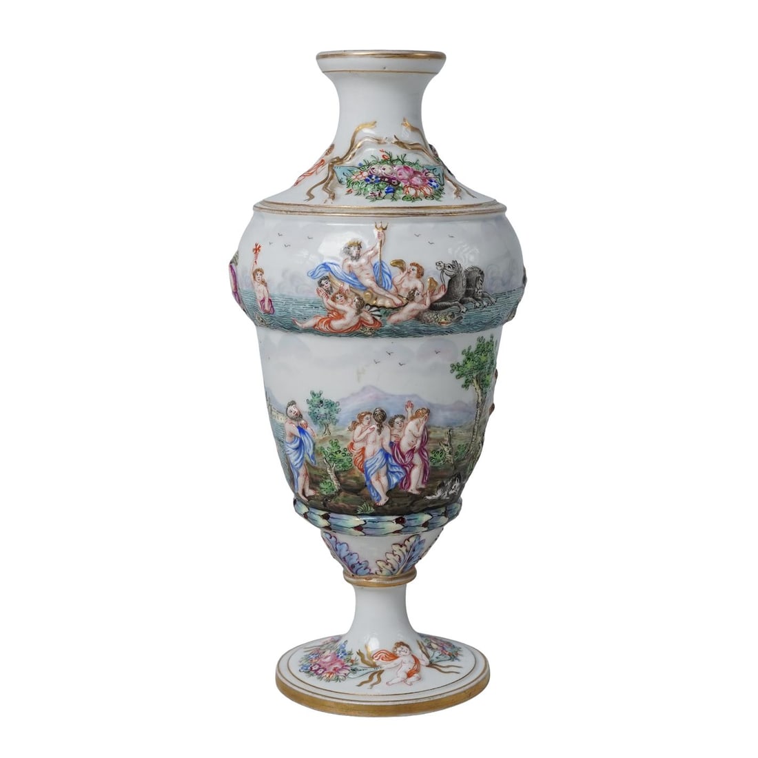 Capodimonte Neoclassical Porcelain Vase (1 of 9)