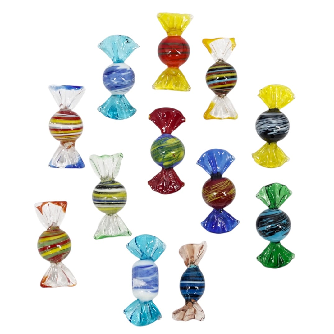 (12 Pc) Murano Glass Candy (1 of 4)