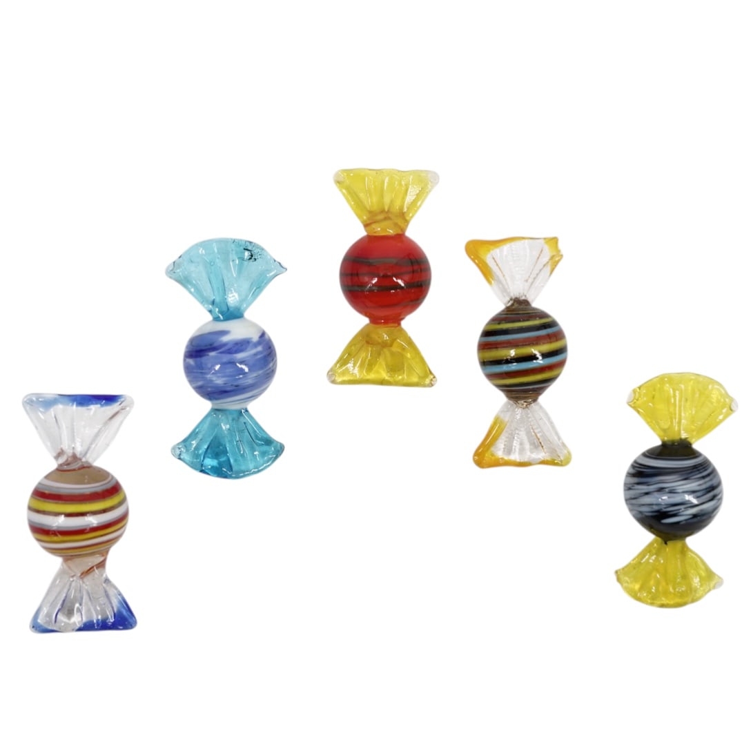 (12 Pc) Murano Glass Candy - 2