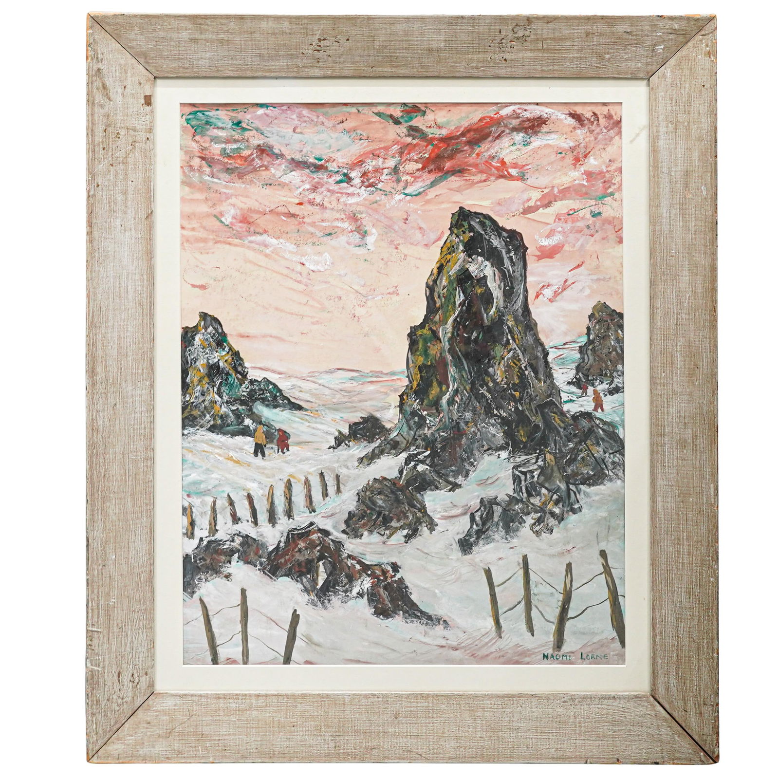 Naomi Duckman Lorne (American 1902-1964) Acrylic on Board: Naomi Duckman Lorne (American 1902-1964) Acrylic on Board20th century, AmericanNaomi Lorne a well regarded American artist born in Brooklyn NY, was a prominent figure in New York art scene. She best k