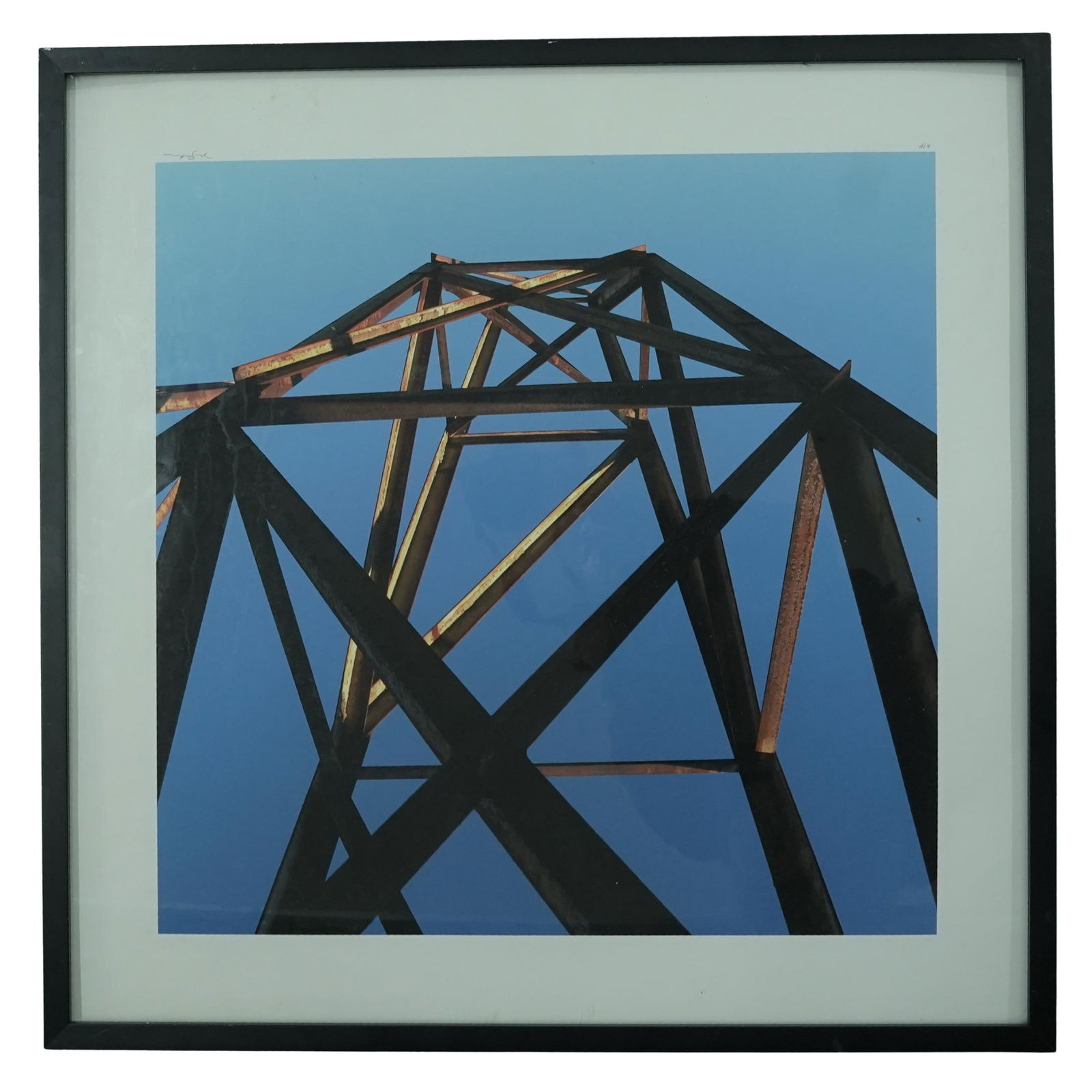 Jeffrey Milstein (American b. 1944) Inkjet on Paper.: Jeffrey Milstein (American b. 1944) Inkjet on Paper.2004, American"Cement plant study”, inkjet on paper, pencil signed and numbered AP by Jeffrey Milstein American photographer, architect and pi