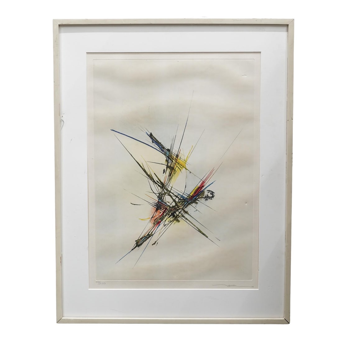 Leonardo Nierman (Mexican b.1932-2023) "Games of the Wind" Abstract Etching (1 of 5)