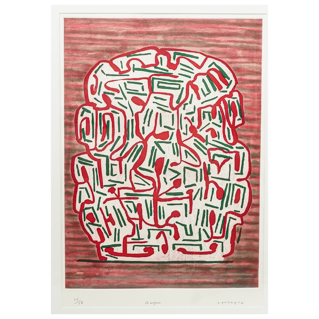 Pietro Consagra (Italian 1920-2005) Aquatint Etching & Engraving on Paper "Diaspro" (1 of 7)