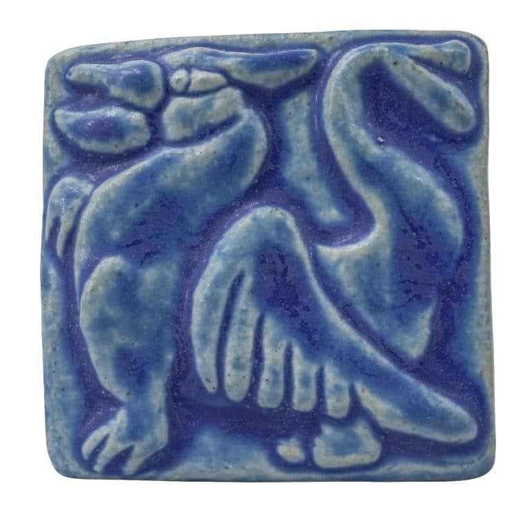 Art Tile "Griffin" by Pewabic Pottery Company: Art Tile "Griffin" by Pewabic Pottery Company1993, AmericanThe stamp commemorates their 90th anniversary, indicating the piece was produced in 1993.Pewabic pottery, founded in 1903 in Detroit, Michiga