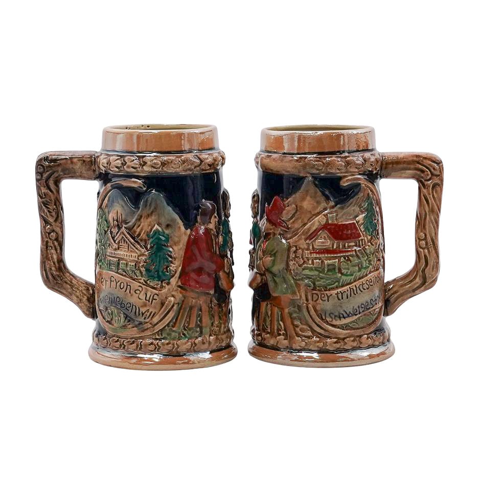 (5 pcs) German Ceramic Steins - 2