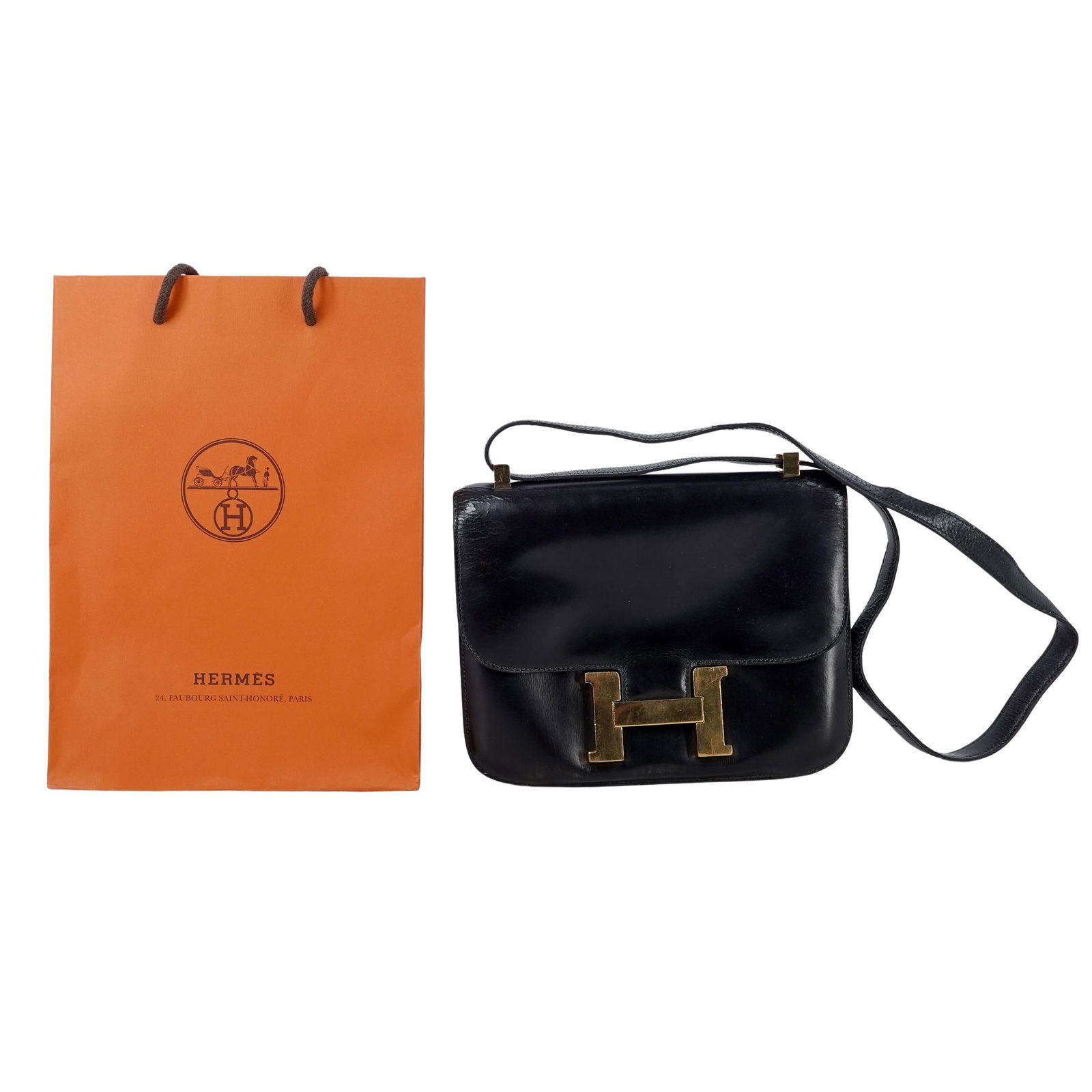 Iconic Hermes Constance Black leather Bag - 8