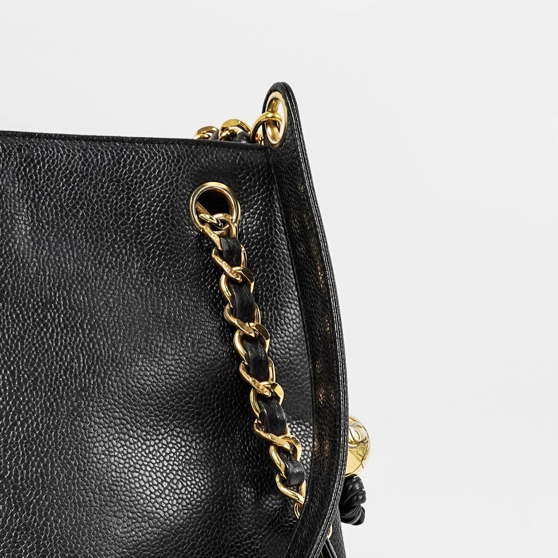 Channel Caviar Skin Chain Shoulder Bag - 6
