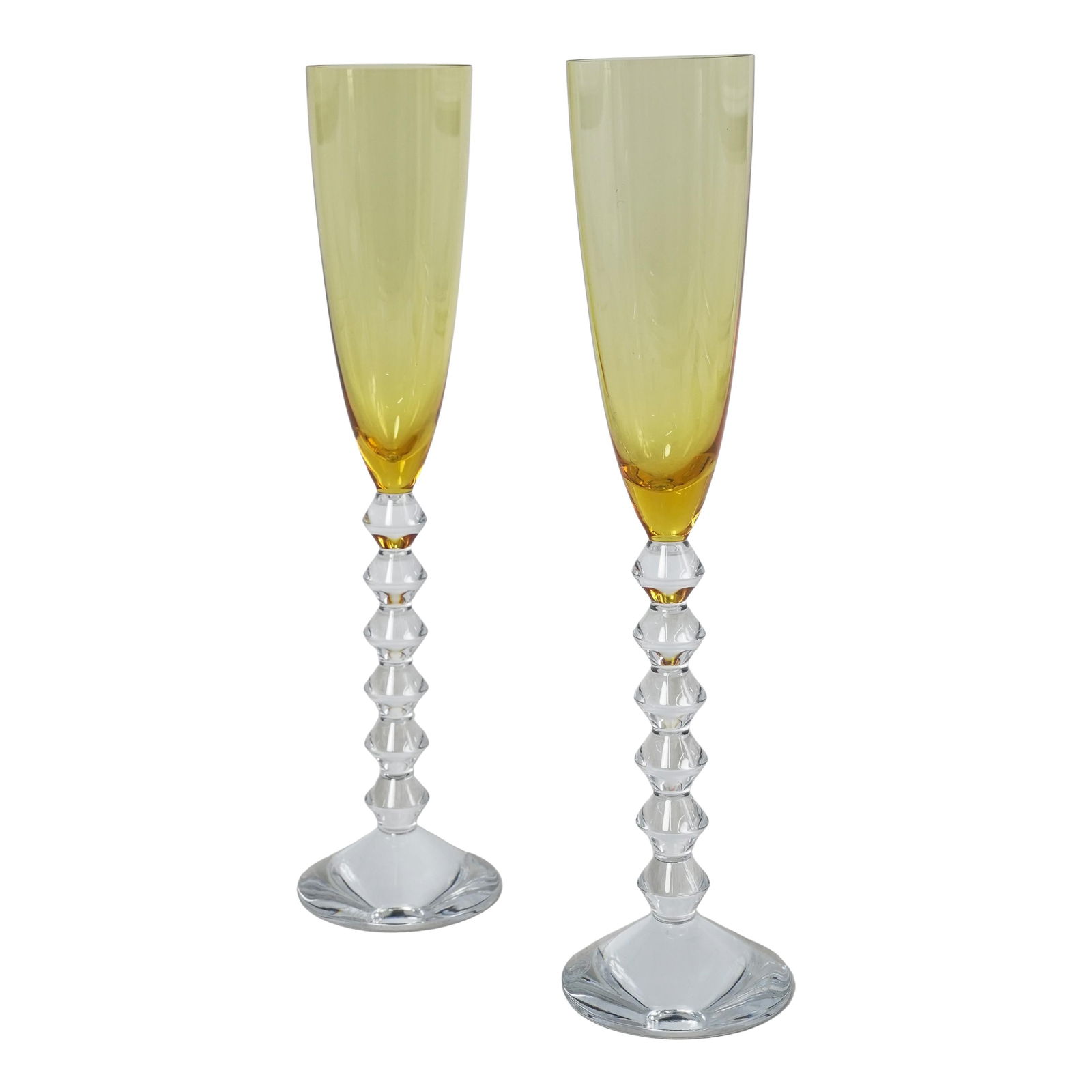Baccarat x Savinel & Rozé Crystal "Vega Flutissimo" Champagne Flutes - 2