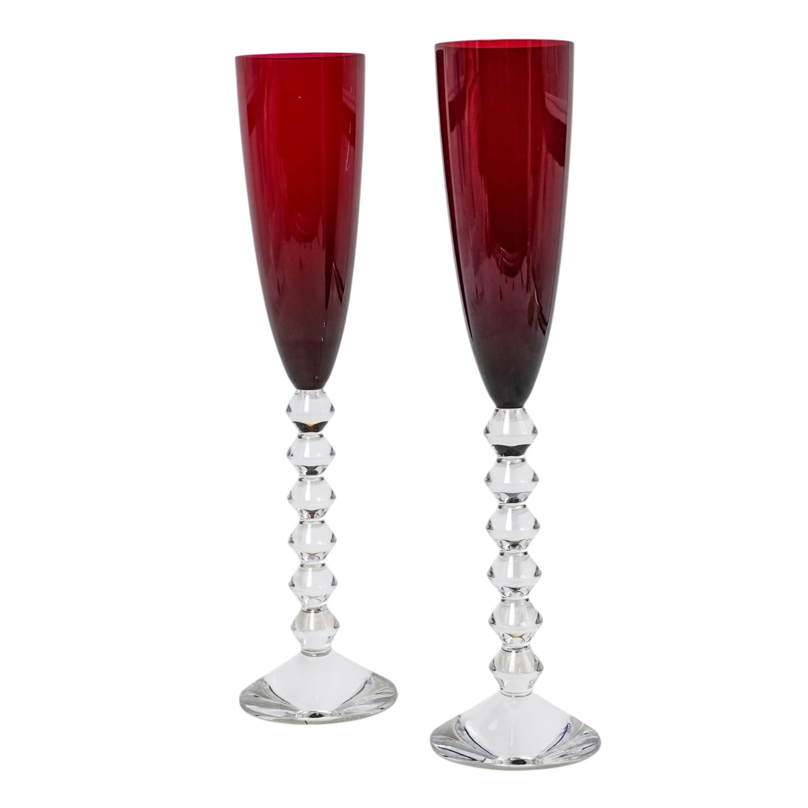 Baccarat x Savinel & Roze Crystal "Vega Flutissimo" Champagne Flutes - 2