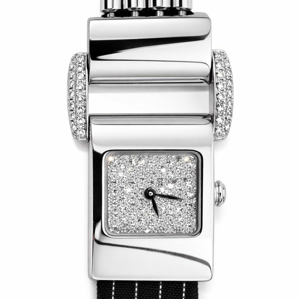 Piaget "Miss Protocole" 18k Gold & Diamond Bracelet Watch REF# P10103 (1 of 17)