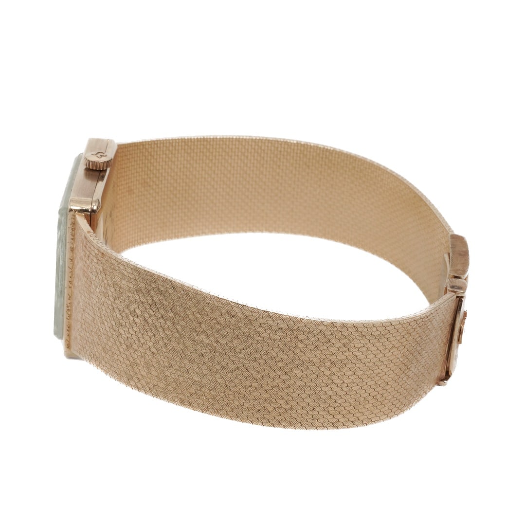 Vintage Omega "De Ville" 14K Gold Diamond & Lapis Dial Watch - 5