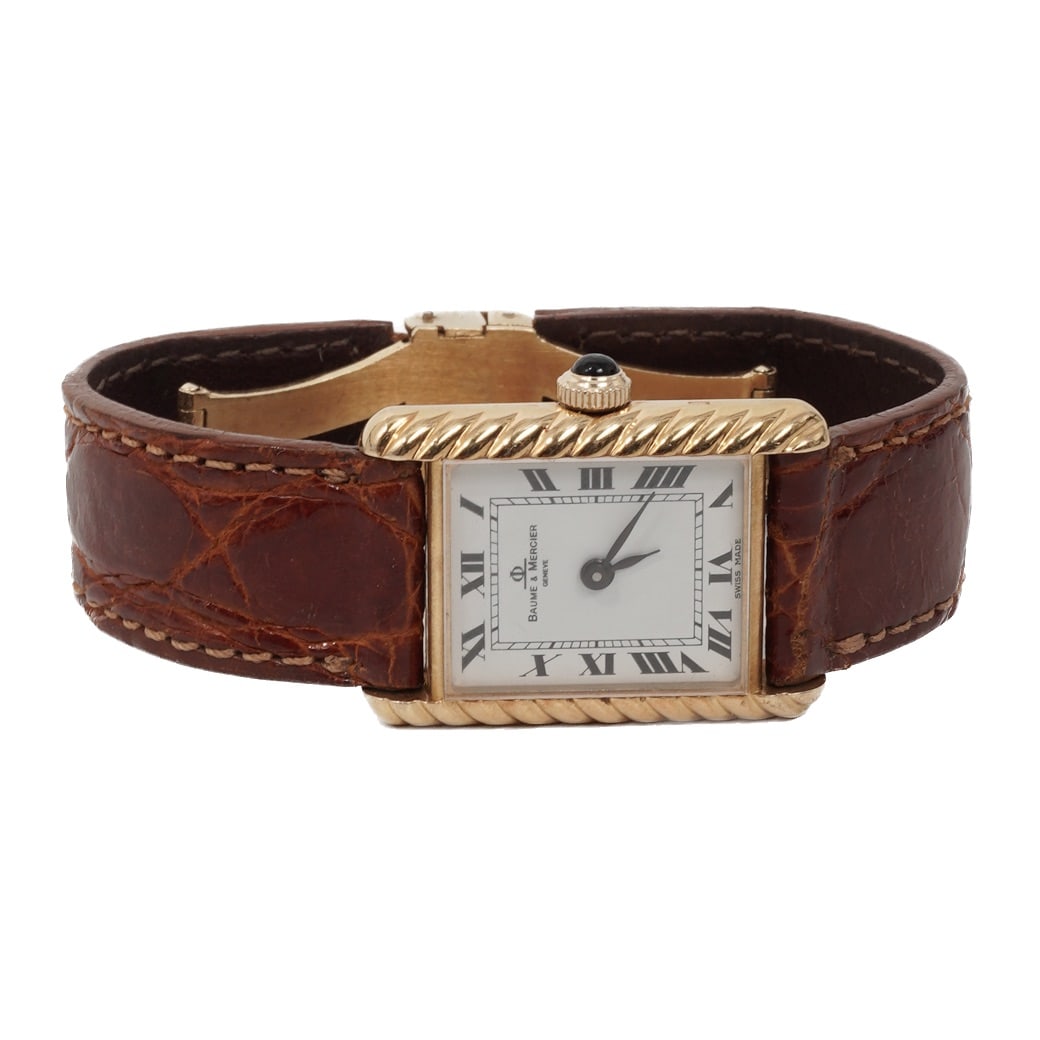 Baume & Mercier "Tank" 18K Gold Ladies Watch REF# 38307 - 2